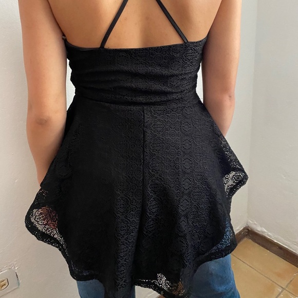 Lace Black Halter Top - Picture 5 of 8